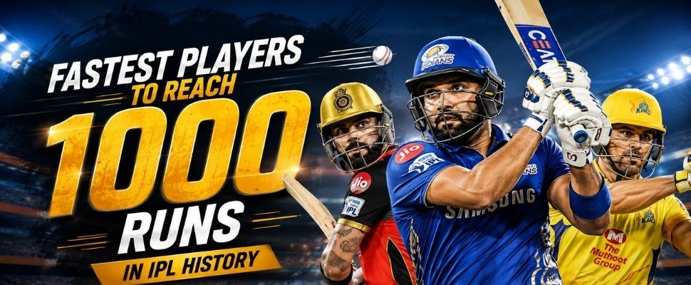 Fastest 1000 Runs in IPL